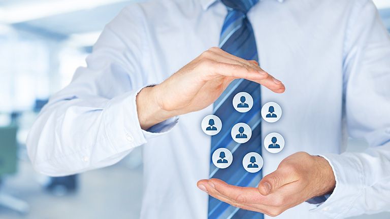 Customer or employees care concept