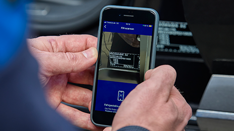 TÜV NORD km-Kontrolle & FIN-Check TÜV NORD Guardian mit FIN Kontrolle auf dem Smartphone in der Guardian App