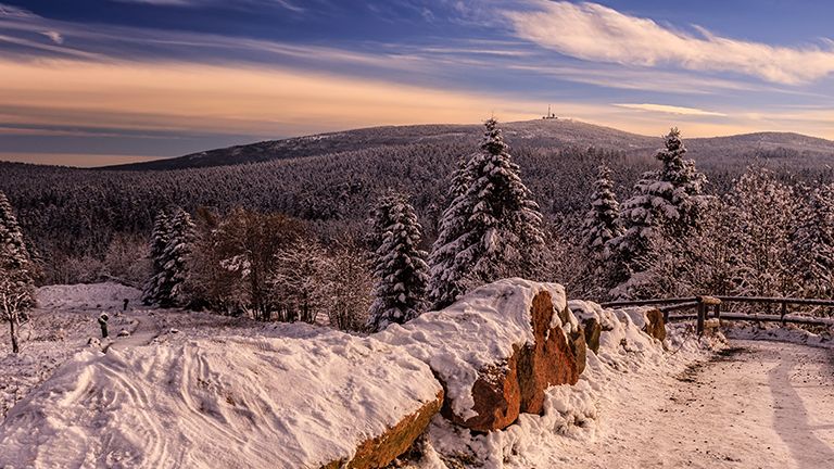 View of Brocken mountain from Torfhaus